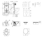 GROHE - Rapid SL Set předstěnové instalace, klozet Alpha se sedátkem, tlačítko Skate Cosmopolitan, chrom 38528SET-KD