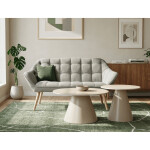 Konferenční stolek 70x70x41cm, keramika, travertin, CT-F4118 TRV