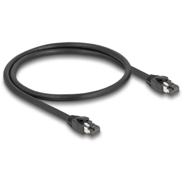 Delock 80232 RJ45 síťové kabely, propojovací kabely CAT 8.1 S/FTP 50.00 cm černá 1 ks