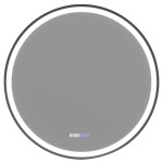 CERANO - Koupelnové LED zrcadlo Rivo, kovový rám - černá matná - Ø 60 CER-NT8232A60
