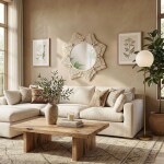 REA - Nástěnné zrcadlo Boho 53CM 322048 HOM-03004