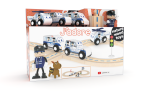 Hrací set s kolejemi - policie 25 ks - J'ADORE
