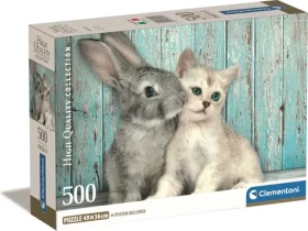 Clementoni PUZZLE Koťě a králíček