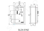 SANELA - Nerezové příslušenství Vestavěný mincovní automat pro 1-3 sprchy, interaktivní ovládání SLZA 01NZ