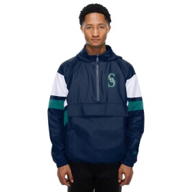 New Era Pánská bunda Seattle Mariners MLB Quarter Zip Windbreaker Velikost: S