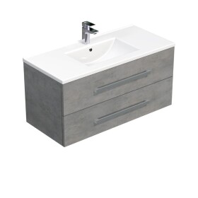 SAT - Koupelnová skříňka s umyvadlem Naturel Cube Way 100x53x46 cm beton mat CUBE461002BEMOD CUBE461002BEMOD