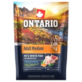Ontario Adult Medium Fish Brown Rice 100g - vzorek (214-13167)