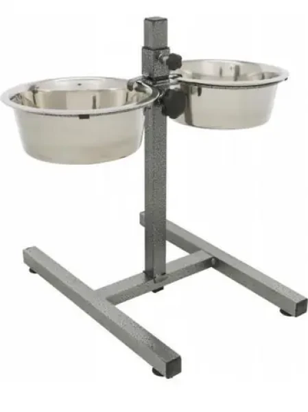 TRIXIE Psí bar / Výška 40 cm / 2× nerezová miska 1,8 l / O 20 cm (111523)
