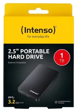 Intenso repasovaný externí disk 2,5" 1TB černá / Externí disk / USB 3.2 Gen 1 / R: 85 MB/s / W: 75 MB/s (6021660)