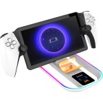 IPega P5P11 Charger Dock s RGB 2v1 pro Playstation Portal Remote Player a PS5 Ovladač bílá (57983119470)