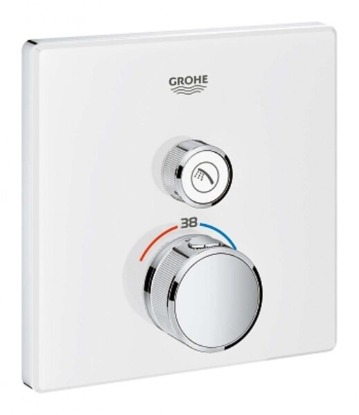GROHE - Grohtherm SmartControl Termostatická sprchová baterie pod omítku s 1 ventilem, měsíční bílá 29153LS0