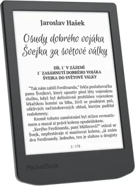 PocketBook 619 Verse Lite šedá / 6" / 1024x758 / 8GB / E-Ink Carta / 1000mAh / USB-C / Wi-Fi (PB619-T-WW)