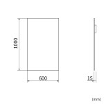 Erga Rectangle, obdélníkové zrcadlo 60x100 cm, ERG-V01-RECTAGLE-6010-CL