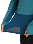 ICEBREAKER Mens 200 ZoneKnit LS Half Zip, Atlantis/Topaz/Cb velikost: M