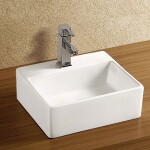 Mereo Umyvadlo na desku i zavěšení bez přepadu, 330x290x110 mm, keramické UC332911