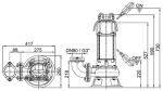 Kalové čerpadlo HCP BF‐32APNF 400V s plovákem