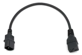 XtendLan černá / Napájecí kabel / C19 - C14 / 230 V (PK_230V C19 na C14)