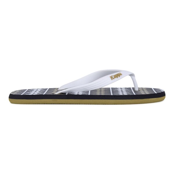 Pantofle Kappa 371D2UW White - Black - Green Military Syntetický materiál