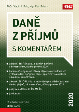 Daně z příjmů s komentářem 2020 - Vladimír Pelc