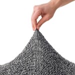 Bielastické potahy VITTORIA šedá relaxační křeslo (š. 70 - 90 cm)