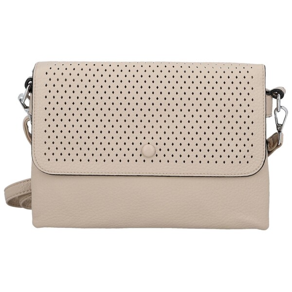 Trendy dámská koženková crossbody kabelka Kasandra, béžová