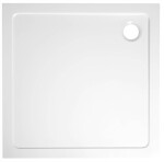 AQUALINE - TECMI sprchová vanička z litého mramoru, čtverec 70x70cm, bílá PQ007