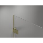MEXEN/S - Lunar-B sprchový kout dveře křídlové levá 95 x 70 cm, transparent, zlato kartáčovaná 832-095-070-55-00-L