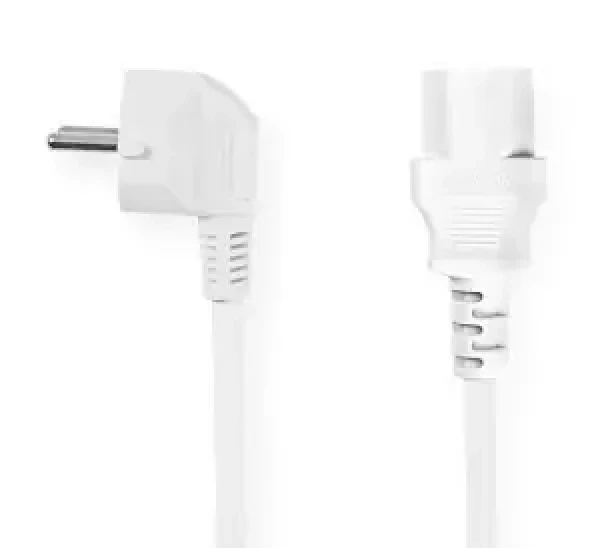 Nedis napájecí kabel bílá / Napájecí kabel / typ F - IEC-320-C13 / úhlový / 10 A / 2 m (CEGL10000WT20)