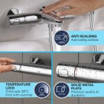 GROHE - Vitalio Joy Sprchový set 310 s termostatem na zeď a poličkou, 3 proudy, chrom 26401001