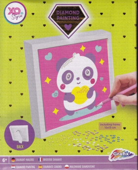 Diamantové malování - Panda 15 x 15 cm