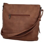 Trendy dámská koženková crossbody kabelka Hazel, hnědá