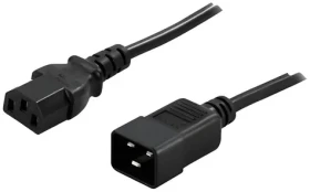 PowerWalker C13-C20 180cm / Propojovací napájecí kabel / 10 A / 250 V (91010041)
