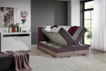 Boxspring Damaso Rozměr: 160 x 200 cm, látka: Riviera 59/ Riviera 100
