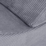 PLUSH NEST PLUSH NEST Dětská polohovatelná lenoška Prémiový šedý manšestr 145 × 35 × 45 cm