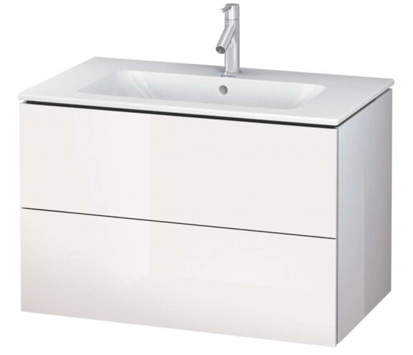 DURAVIT - L-Cube Umyvadlová skříňka 55x82x48 cm, 2 zásuvky, lesklá bílá LC624102222
