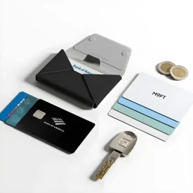 Moft Agile Travel černá / Peněženka / MagSafe / RFID ochrana / 8 karet / Stojánek (MB005S-1-JTBK)