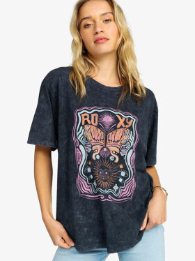Roxy GIRL NEED LOVE ANTHRACITE dámské tričko krátkým rukávem