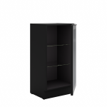 Spodní vitrína 40 DW 1F BB Barva korpusu: Dub artisan, Barva dvířek: Černá