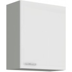 Horní skříňka 60 G-72 1F Barva korpusu: Šedá, Barva dvířek: Krémový lesk (Karmen)