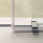 Aquatek - TEKNOSOFT B2 160 - Luxusní sprchové dveře zasouvací 157-161 cm, sklo 8mm TEKNOSOFTB2160