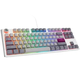 Ducky One 3 TKL Cherry MX-Blue šedá / herní klávesnice / podsvícená / mechanická / drátová USB-C / US (DKON2187ST-CUSPDMIWHHC2)