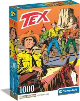 Clementoni PUZZLE Tex: Na starém západě