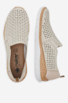 Polobotky Rieker N4251-60 Přírodní kůže (useň) - Lícová
