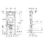 GEBERIT DUOFIX podomítková nádržka Sigma 12cm, pro montáž do sádrokartonu 111.925.00.6