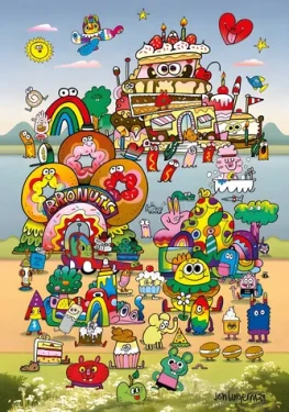 HEYE Puzzle Na výletě: Jon Burgerman