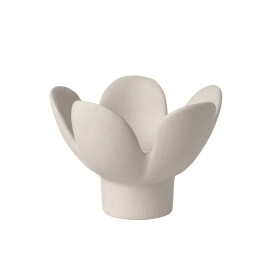 Räder Kameninový svícen Flower Beige, béžová barva, keramika