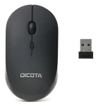 Dicota Silent V2 černá / Bezdrátová optická myš / tichá / 800-1600 DPI (D32003)