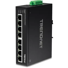 TRENDnet Průmyslový switch DIN lišta / Switch / 8-port Fast Ethernet / Unmanaged / IP30 (TI-E80)