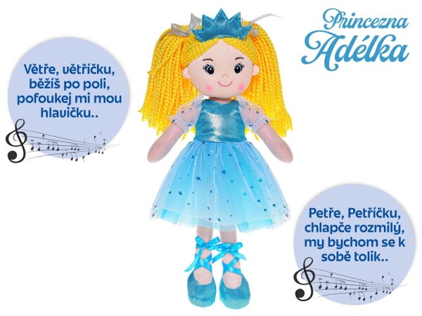 Panenka Princezna Adélka 35cm česky zpívající, Mikro Trading, W046416