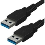 YENKEE YCU 013 BK Kabel USB-A 3.0 (M) - USB-A 3.0 (M) 1.5m černá (8590669353156)